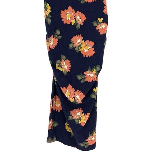 Ingrid & Isabel Isabel Maternity Navy Floral T-shirt Dress Size XS - Picture 5 of 6